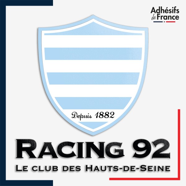 Sticker logo rugby - Club Racing 92 - Le Club des Hauts de Seine