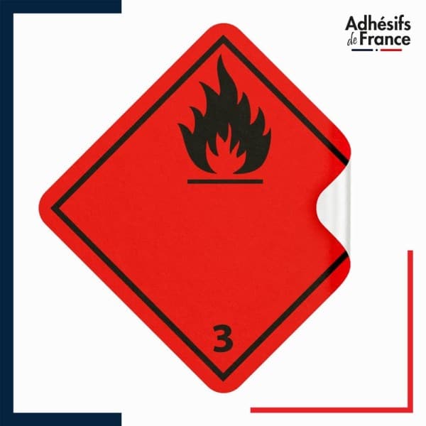 étiquette ADR Classe 3 liquides inflammables.