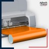 machine découpe rouleau d'adhésif vinyle orange clair