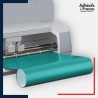 machine découpe rouleau d'adhésif vinyle turquoise