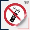 sticker autocollant interdiction de téléphoner