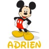 Sticker Mickey avec prénom personnalisable