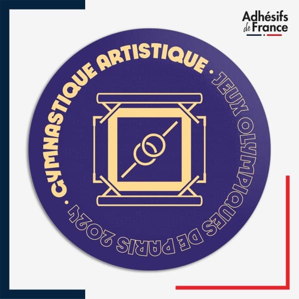Sticker JO Paris 2024 Pictogramme Gymnastique artistique