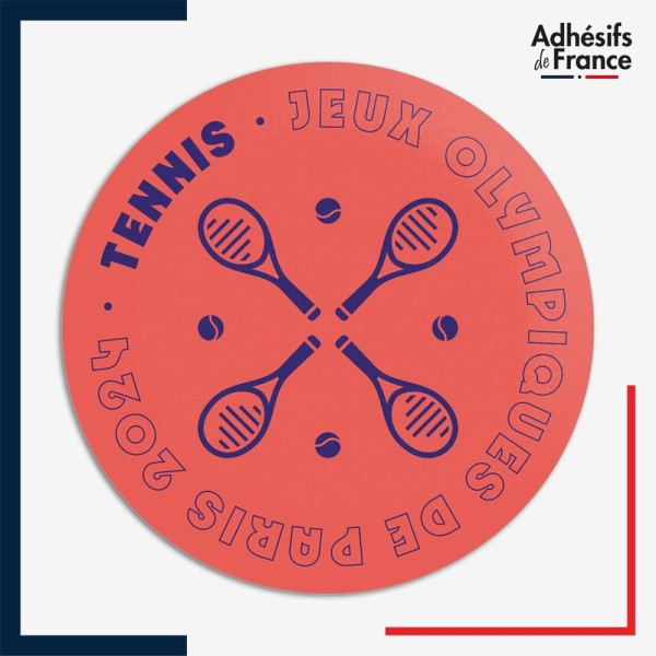 Sticker JO Paris 2024 Pictogramme Tennis