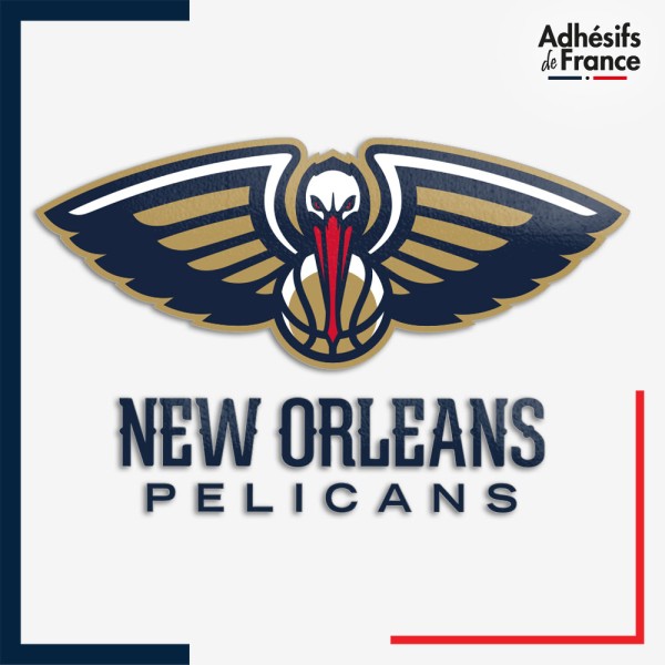 Sticker logo basketball - New Orleans Pelicans